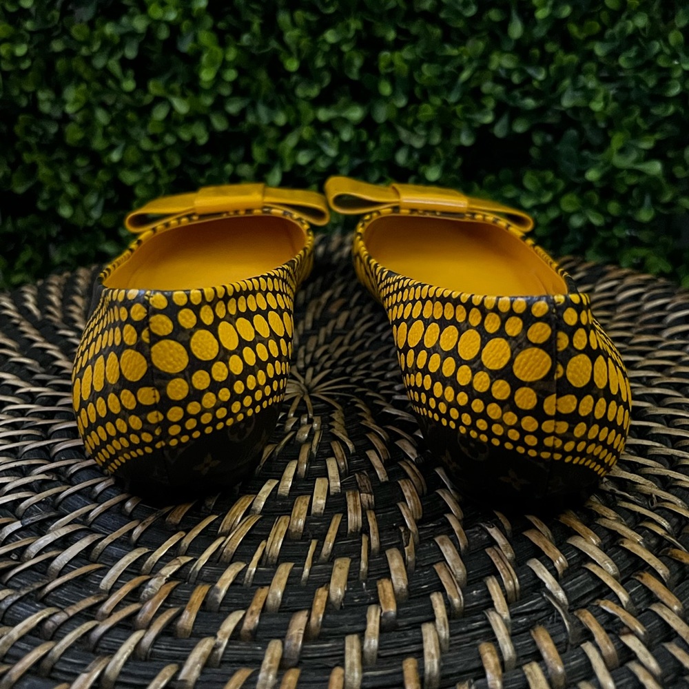 Louis Vuitton Yayoi Kusama yellow dots flat size 39 - Picture 8 of 12